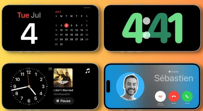 旬阳苹果手机维修分享iOS17横屏充电待机显示有什么好处 