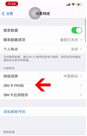 旬阳苹果14维修网分享如何给iPhone14的SIM卡设置密码 