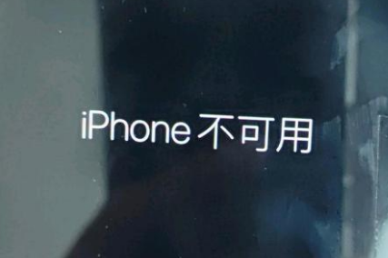 旬阳苹果服务网点分享锁屏界面显示“iPhone 不可用”如何解决 